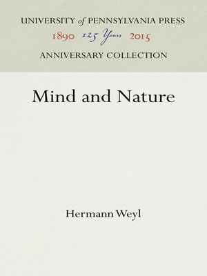 cover image of Mind and Nature
